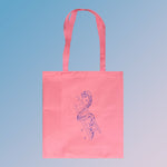 * Light Pink Snakes & Ladders Tote